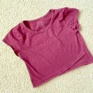 Maroon crop top
